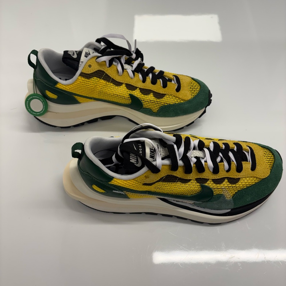 Nike x Sacai VaporWaffle Tour Yellow Green Size 10 New